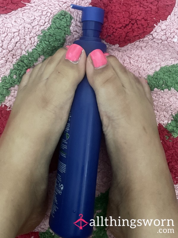 Shower, Clean And Cream My Feet With Me