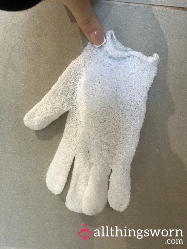 Shower Glove Used For A Week