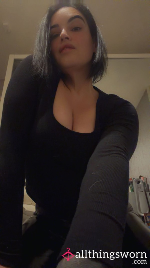 Showing Of My A** On Leather Trousers