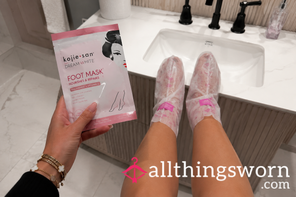 Sibling Soles Foot Mask - Worn While We Tease Your Pathetic Wallet