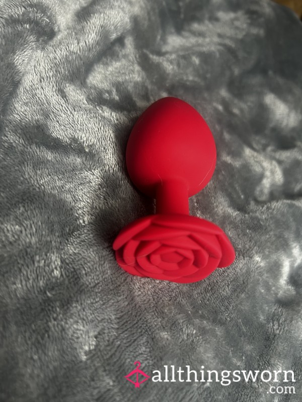 Silicone Red Rose Bu*t Plug