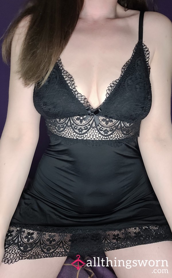 Silk Black Nighty