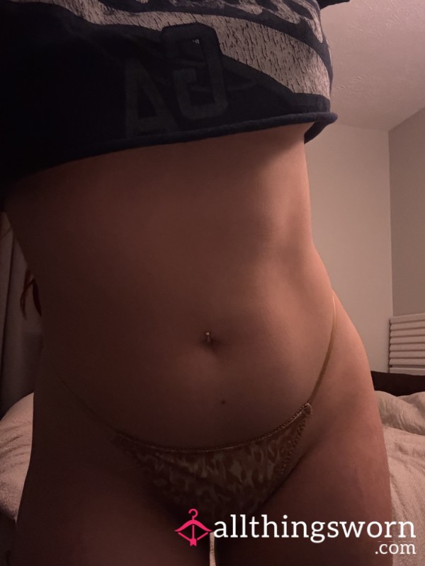 Silk Leopard Thong