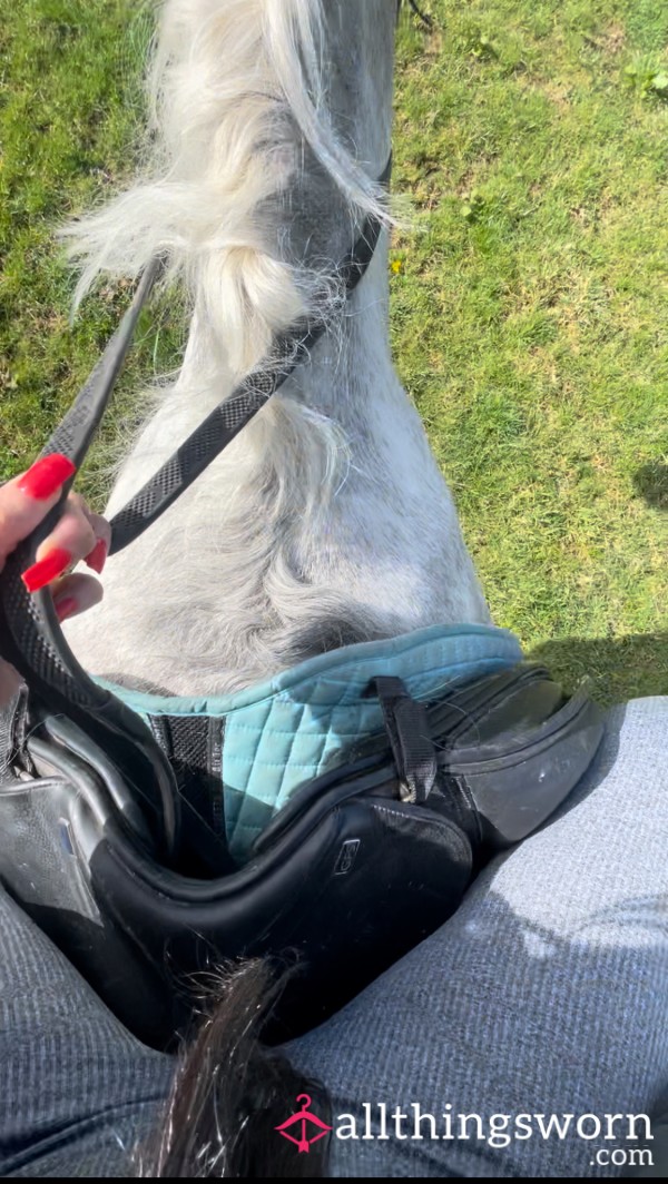 SILK THONG Worn Whilst Horse Riding