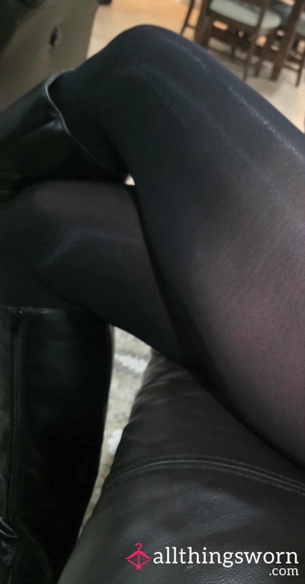 Silky Black Pantyhose