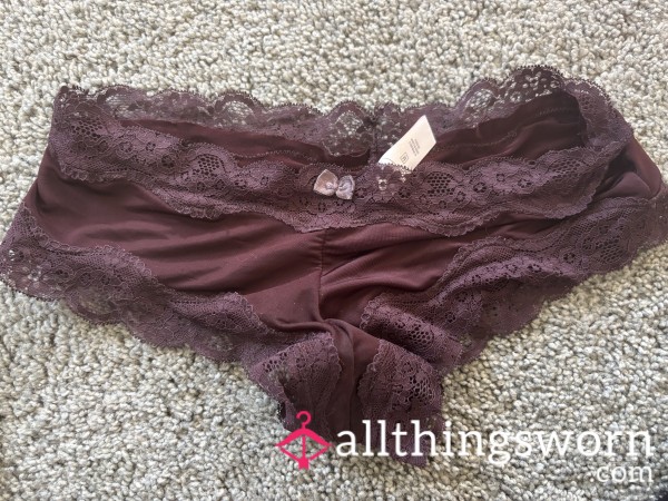 🐻 Silky Brown/Dark Purple Panties