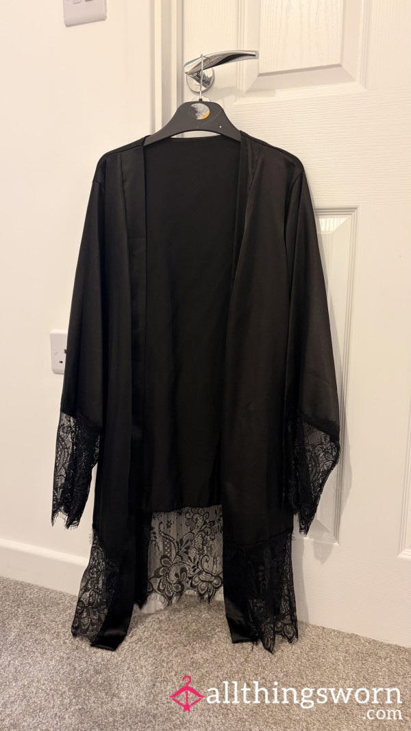 Worn Silky Dressing Gown