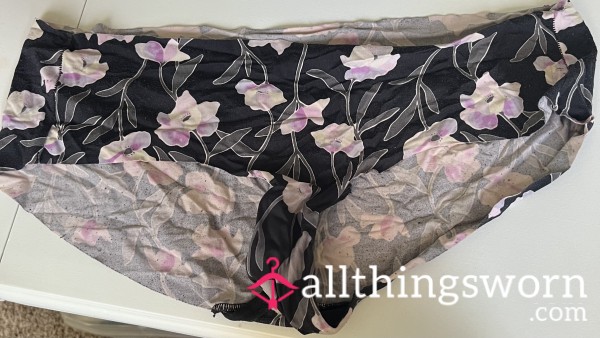 Silky Flor*l Pattern Panties