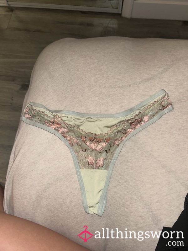 Silky Green Thong