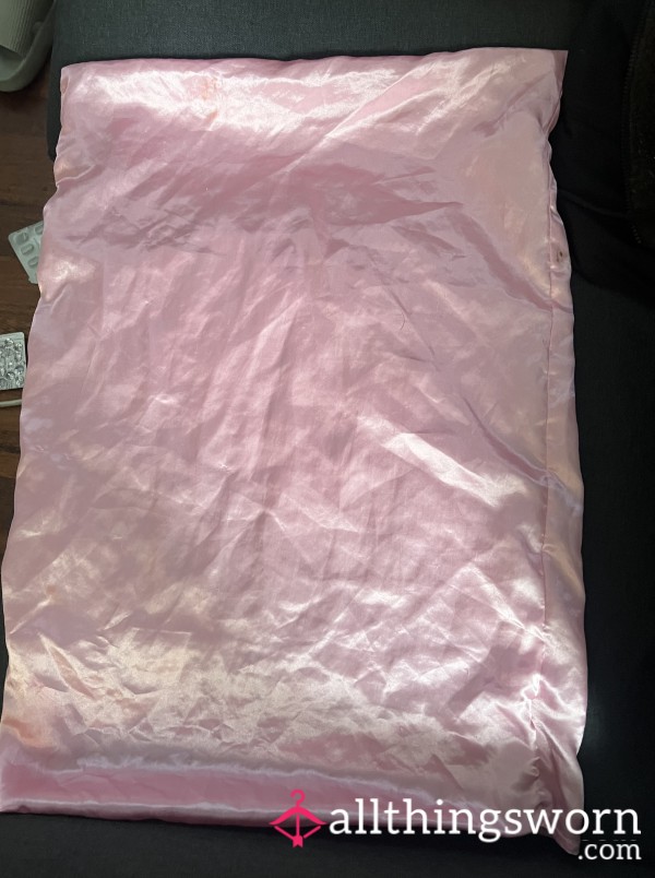 Silky Pink Well Used Pillow Case