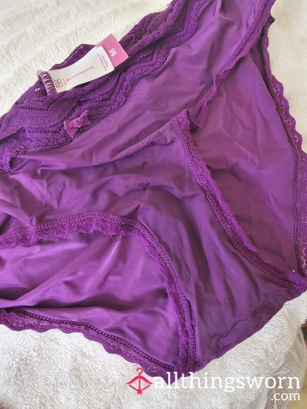 Silky Purple Panties Worn For 2 Days 💜