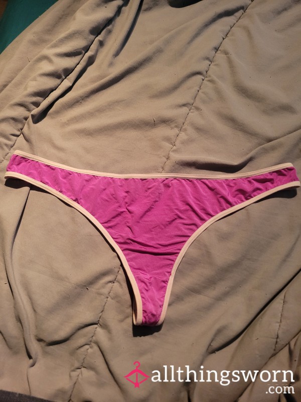 Silky Purple Stained Thong