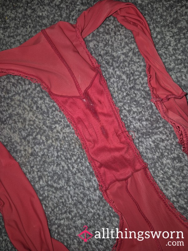 Silky Red Pants
