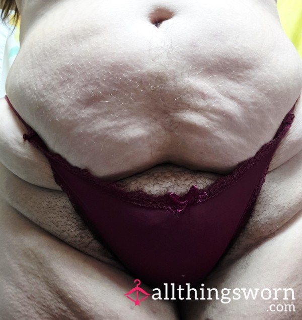 Silky Red String Bikini Panties