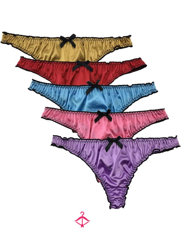 Silky Satin Thongs!!
