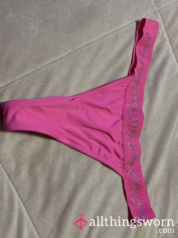 Silky Satiny Juicy Couture Thong Panty Comes With A Seven Day Wear