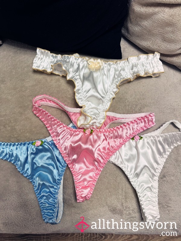 💖 Silky Sinfully Worn Thongs 💖