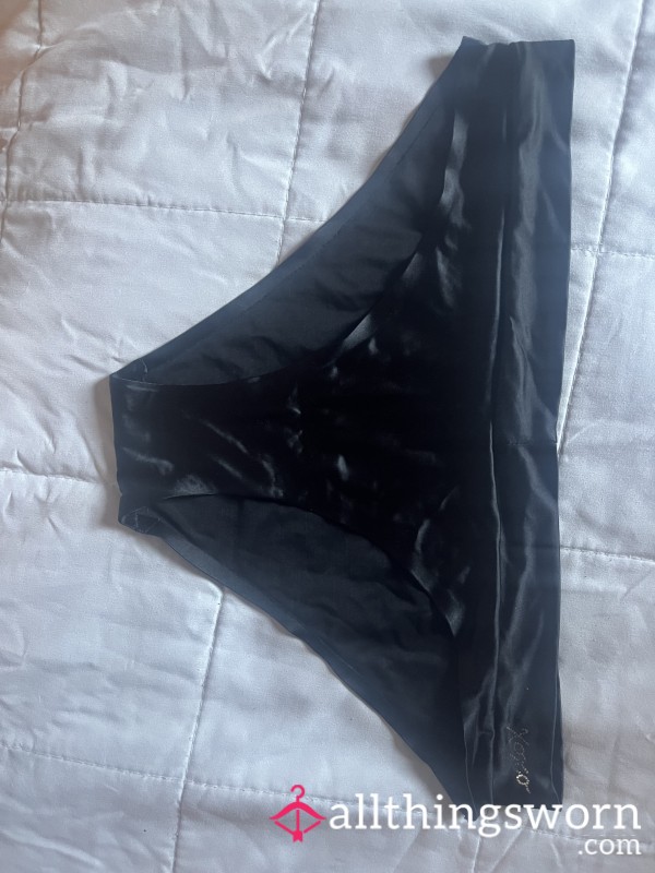 Silky Soft Black Panties-well Worn For 24