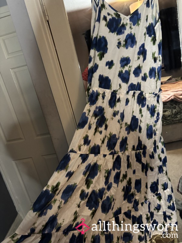 Silky Topshop Flowery Dress