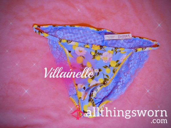 🍋 🩵Silky Victoria’s Secret Satin Blue Lemon Lace🩵🍋