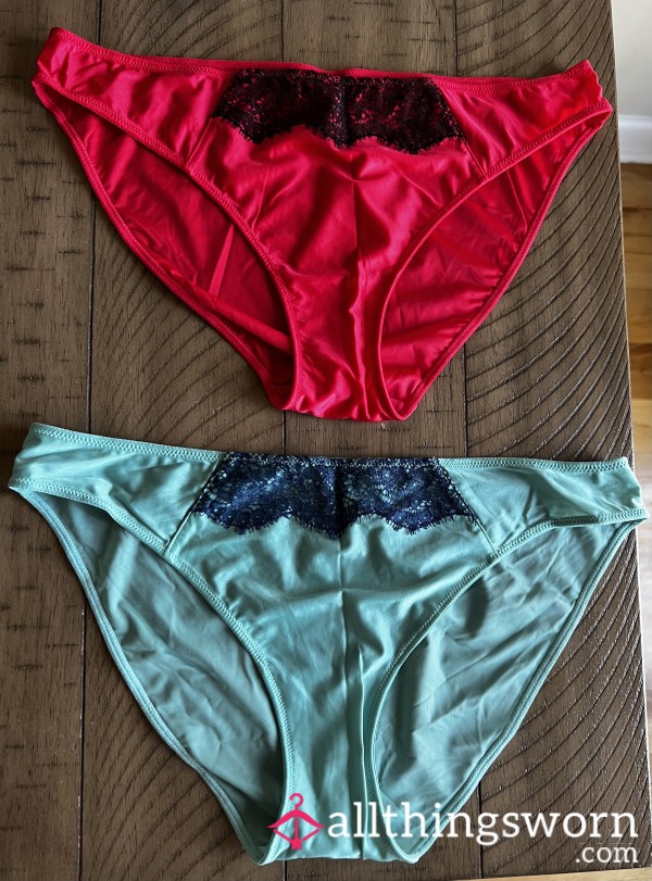 Silky VS Bikini Panties - Cotton Gusset - 48hr+ Wear
