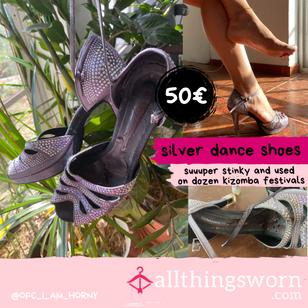 👠 Silver Dance High Heels
