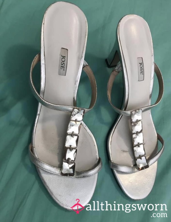 Silver Dancing Heels