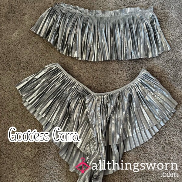 Silver Frilly Lingerie
