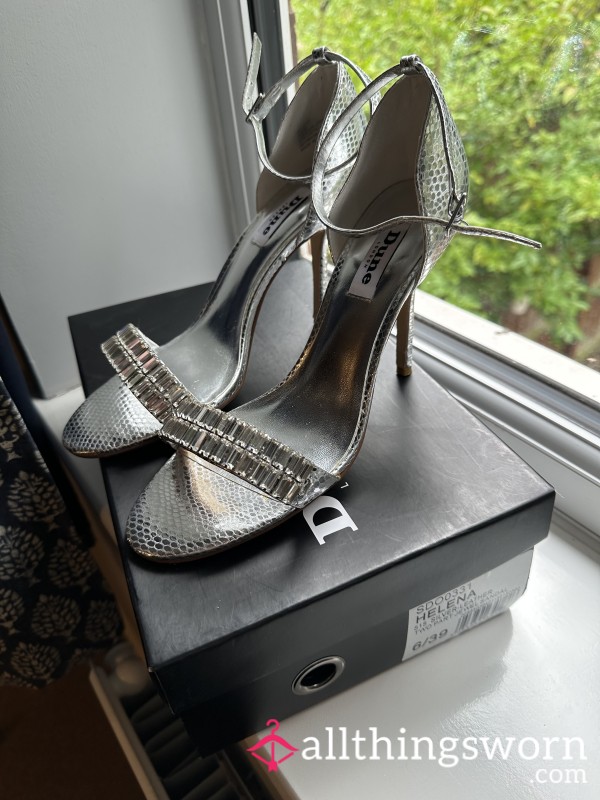 Silver High Heels