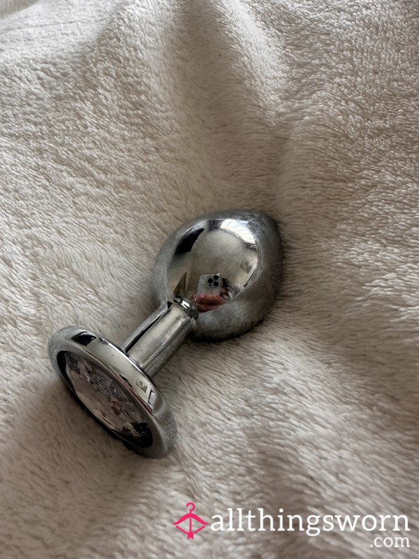 Silver Large Diamond Bu*t Plug