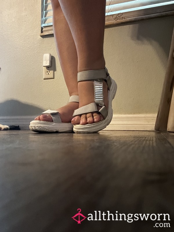 Silver Strap Sandals
