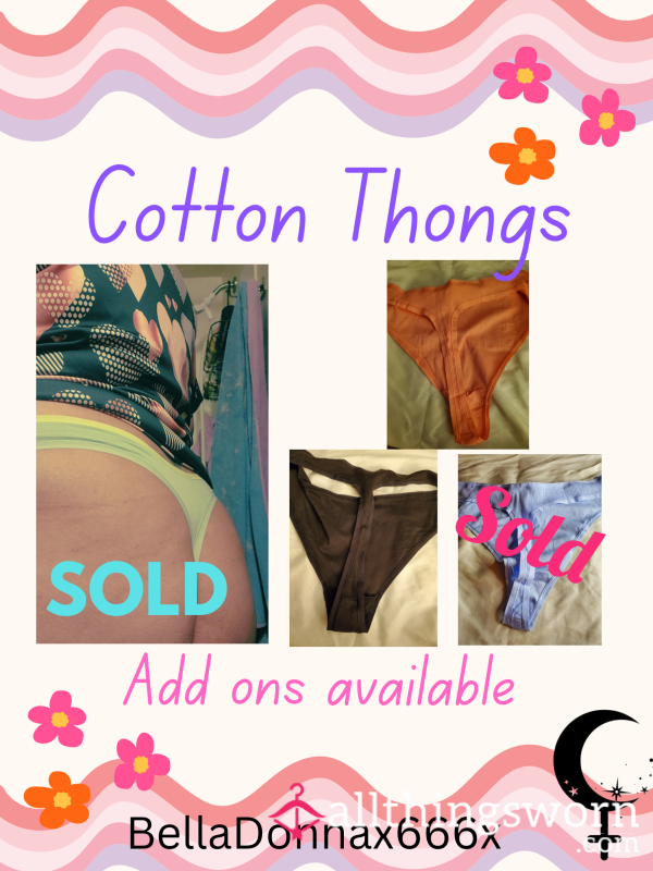 Simple Cotton Thong