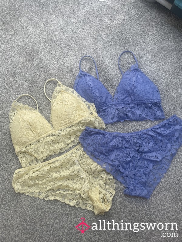 Simple Lace Lingerie Set.