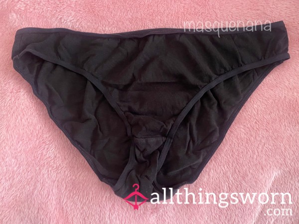 Simple Plain Black Preloved Panty