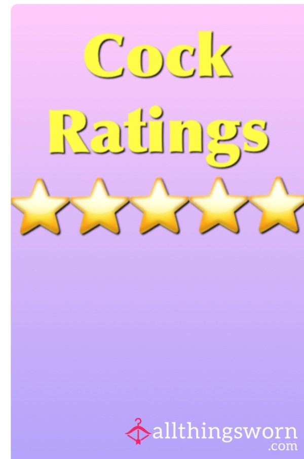 Simple Text Based D*ck Rating