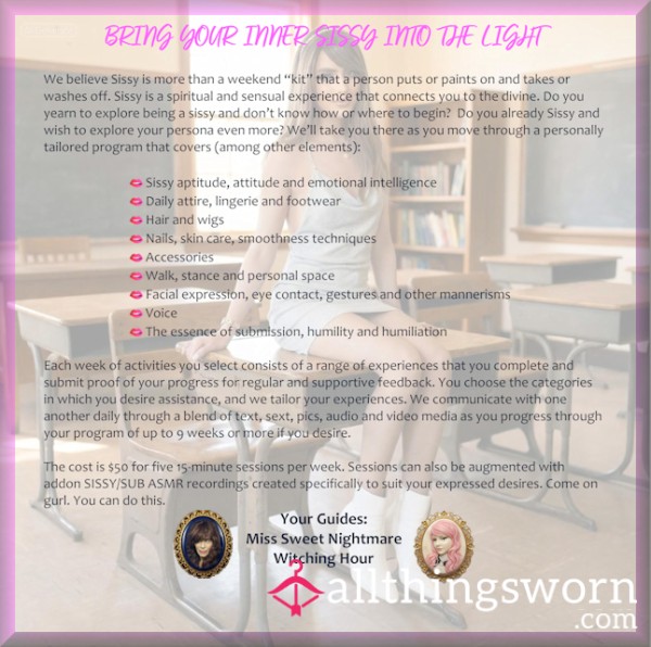 Sissy Training - Not A Kit, It's A Way Of Life