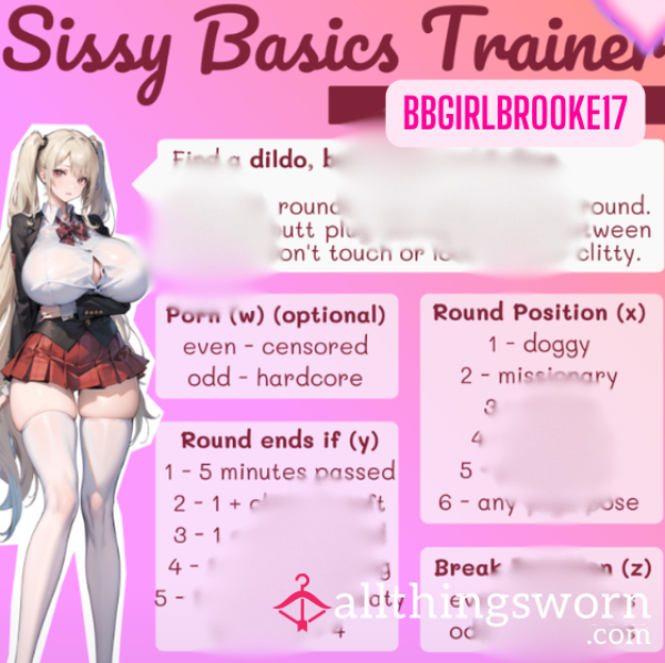 Sissy Beginner Trainer: Dice Game & Tasks