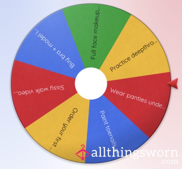 SISSY DESTRUCTION TASK WHEEL SPIN🔥💅🏻
