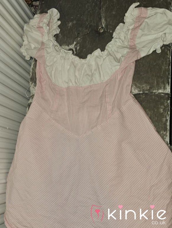 Sissy Dress With Lace Underskirt Size 10/12