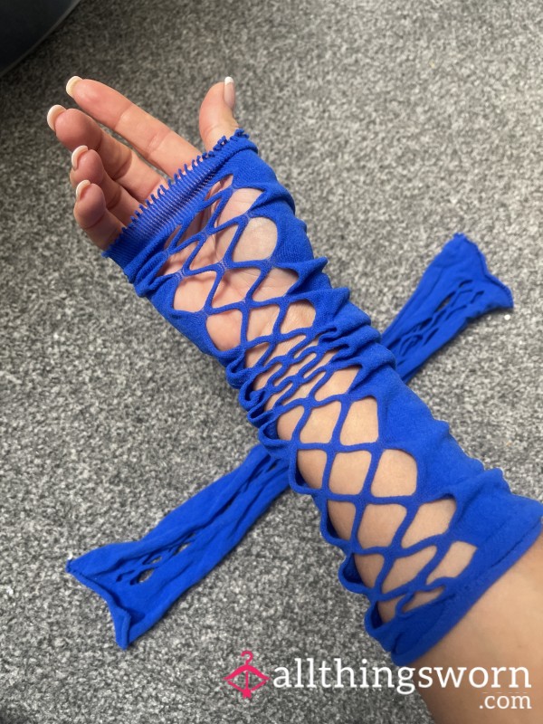 Sissy Electric Blue Arm Cuffs 💙 The Sl*ttiest Addition To Your Wardrobe! Just £10.00!