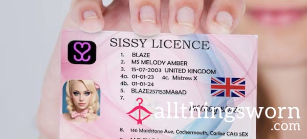 Sissy ID Card Created By Me 😈💅🏻