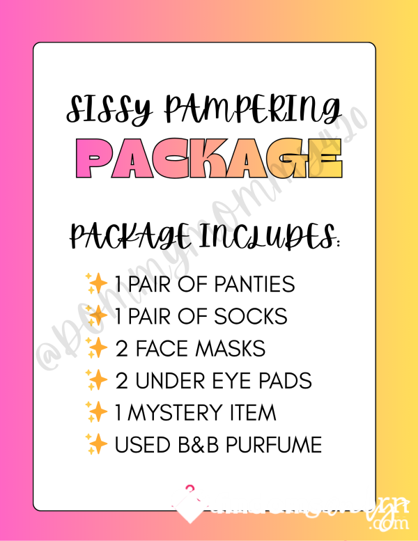 Sissy Pampering Package