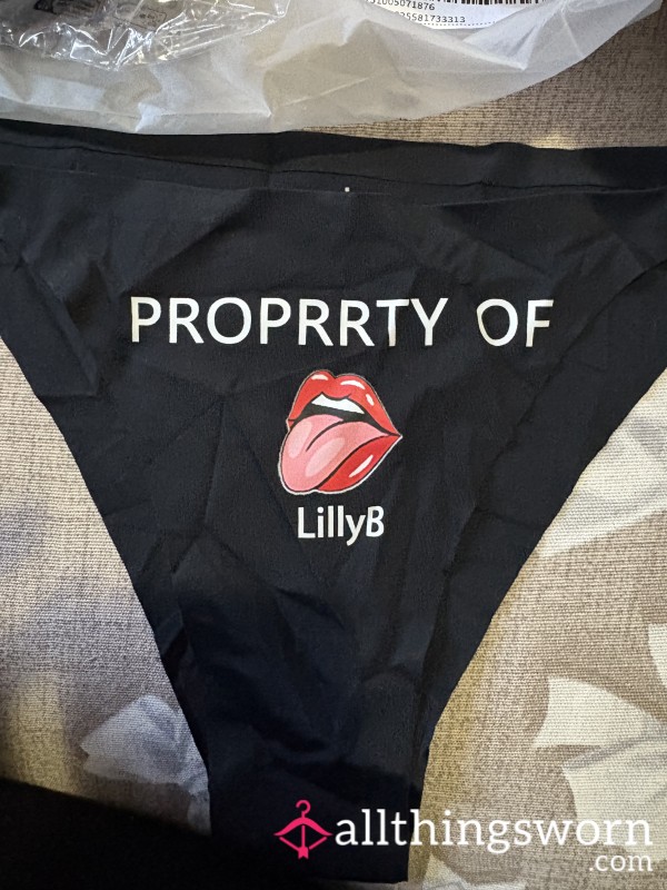 Sissy Panties “proprrty Of LillyB” Lol Size L
