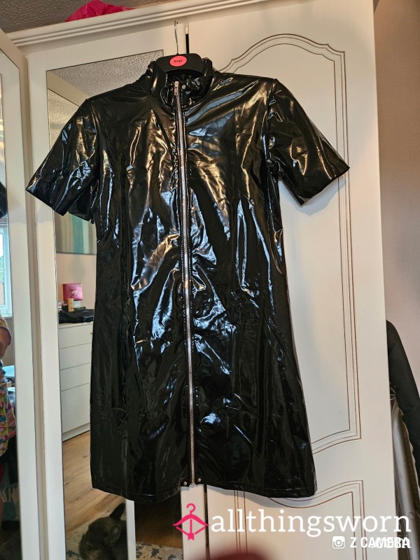 Sissy Patent Leather Dress Well Worn By Goddess This.is.realy Crinkly