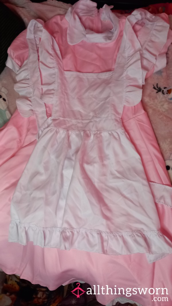 Sissy Pink & White Maid Outfit 🎀