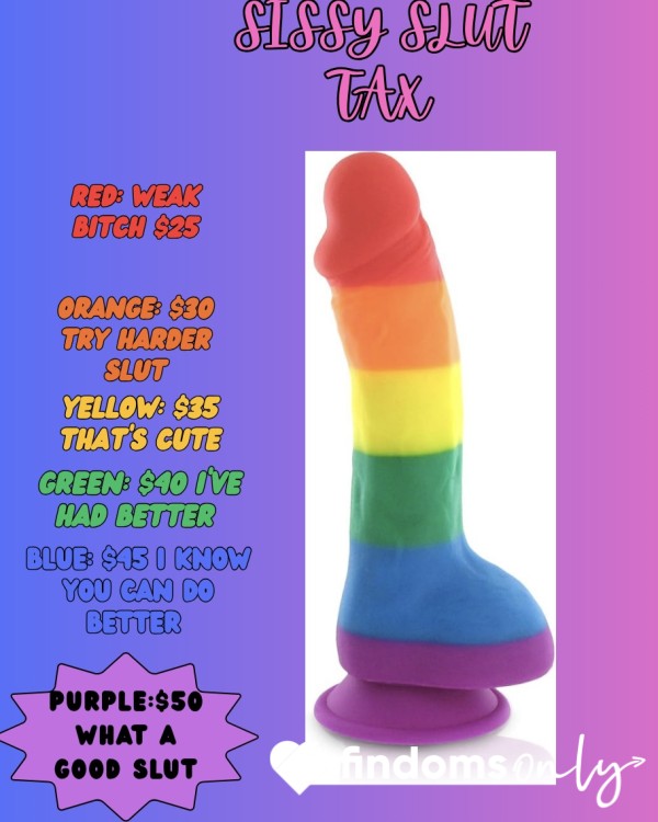 Sissy Sl*t Tax