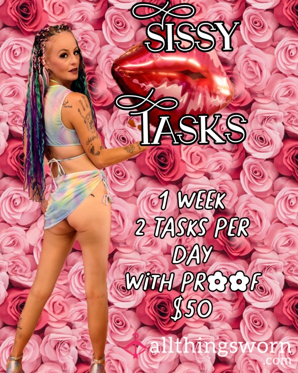 SISSY TASK 14 TASKS OVER 1 WEEK