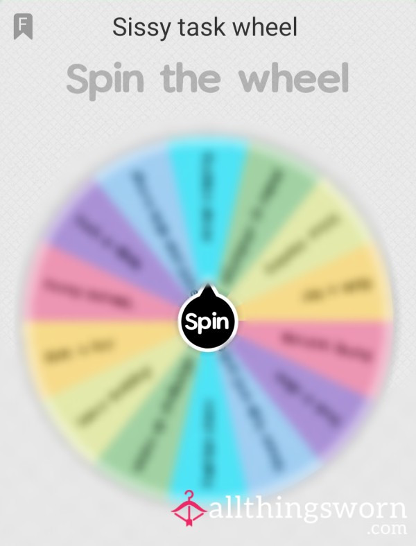 Sissy Task Wheel 🎀