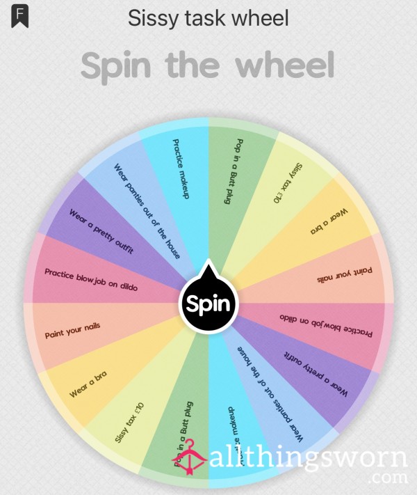 Sissy Task Wheel.