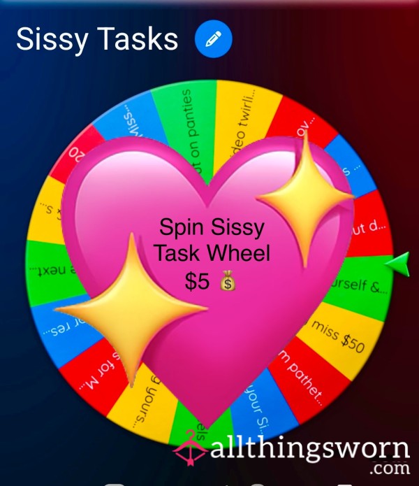 ~SISSY TASK WHEEL SPINS~